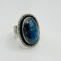 Handmade Ring | 950 Sterling Silver & Natural Labradorite
