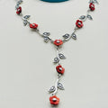 Collar de Flor de Ostión Espinosa | Plata Fina 950 Hecha a Mano