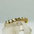 10K Gold  Ring with Baguette Swarovski Crystals - Size 7
