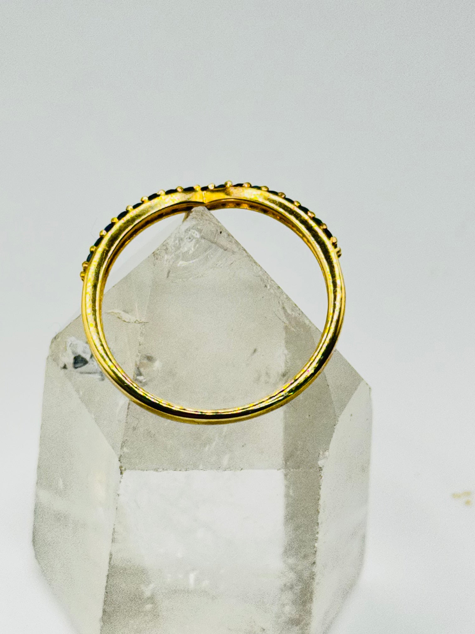 18K Gold Ring with Certified Sapphires