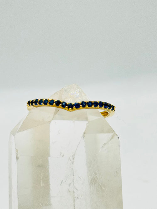 18K Gold Ring with Certified Sapphires