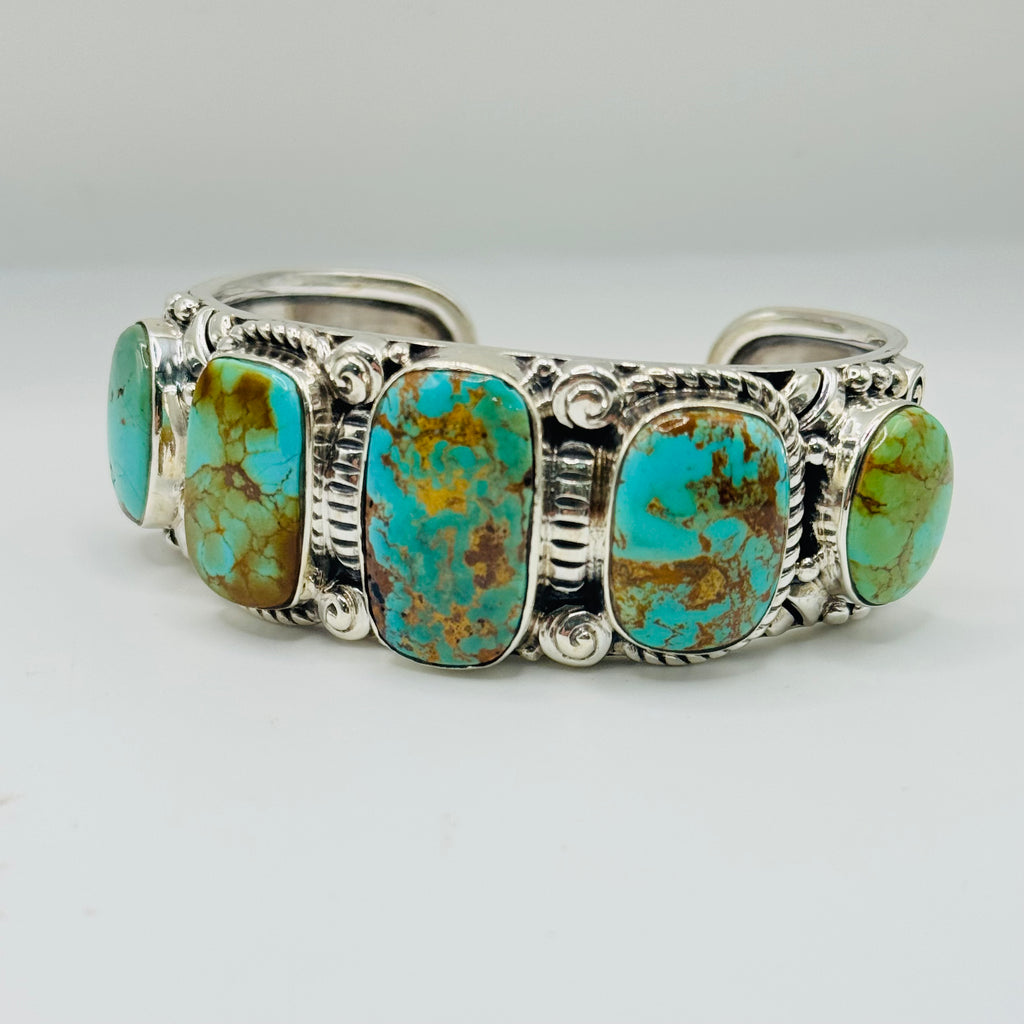 Handmade Sterling Silver & Arizona Turquoise Bracelet