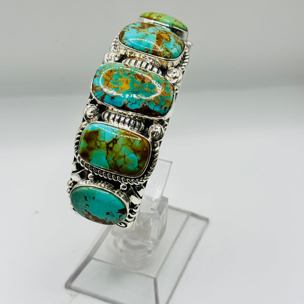Handmade Sterling Silver & Arizona Turquoise Bracelet
