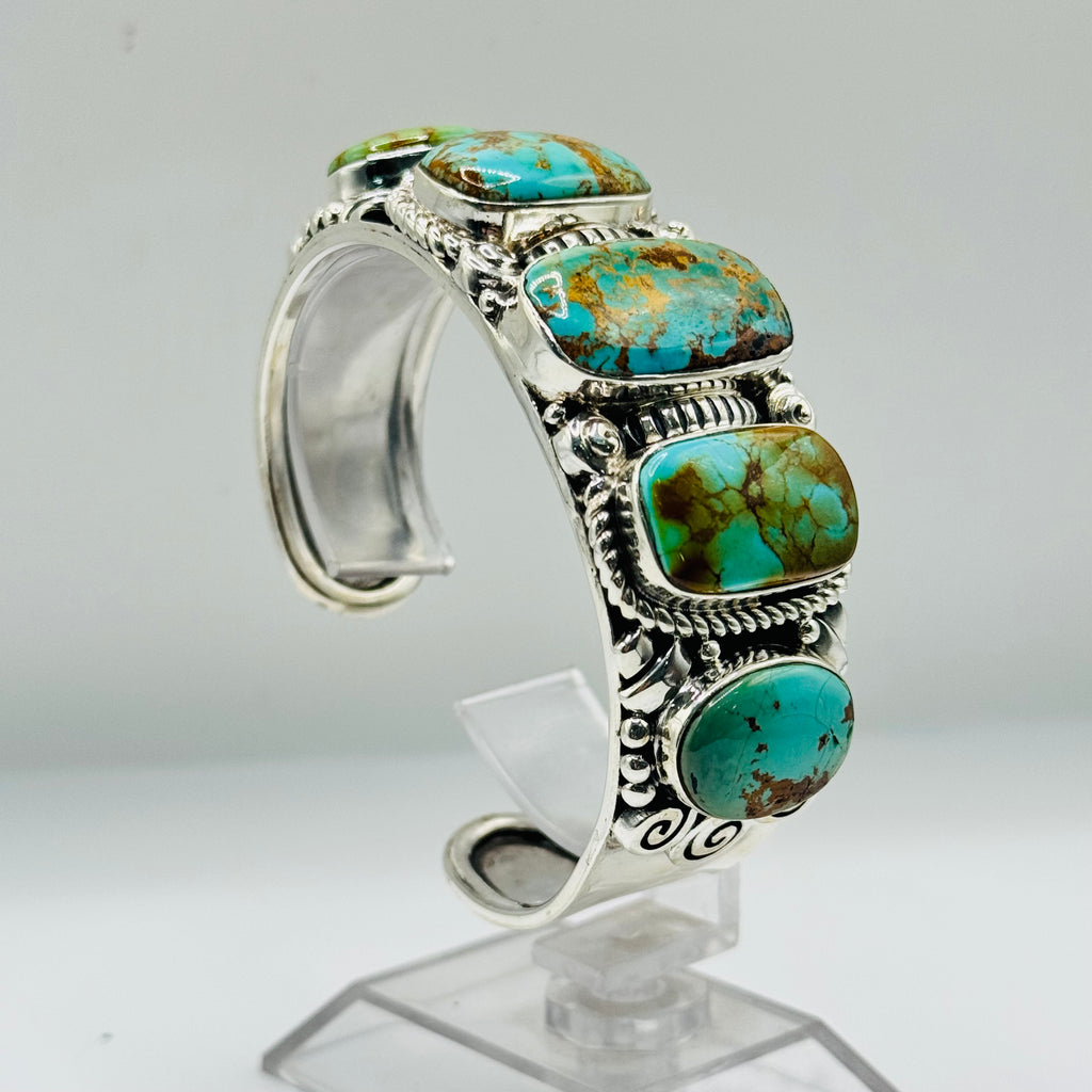 Handmade Sterling Silver & Arizona Turquoise Bracelet