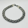 Men's Thick Handmade Sterling Silver 950 Bracelet