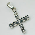 Sterling Silver 950 Skull Cross Pendant