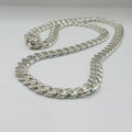 Handcrafted Sterling Silver 950 Cuban Link Chain Necklace