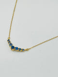 18K Gold Certified Sapphire Necklace