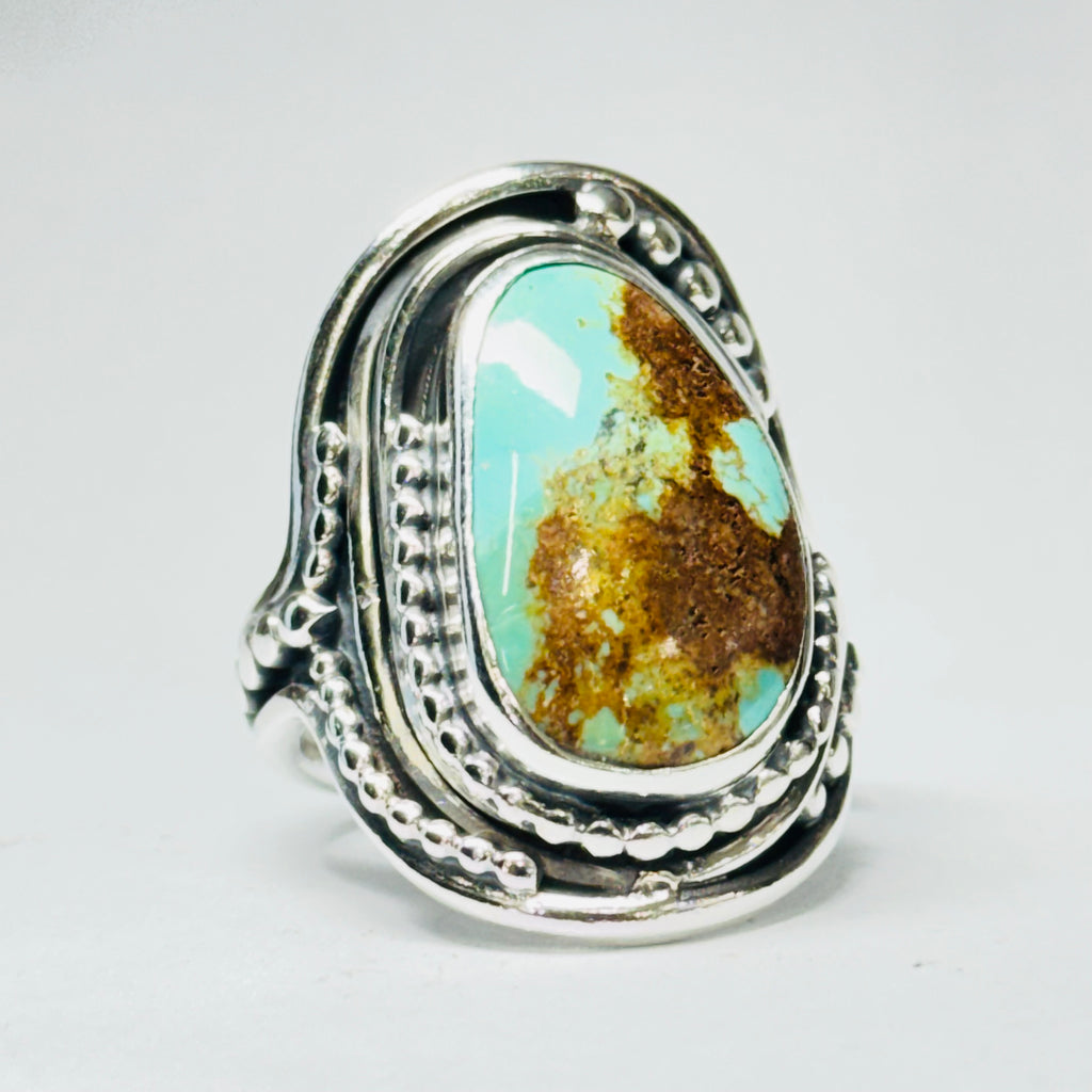 Native Design Arizona Turquoise Sterling Silver 950 Ring