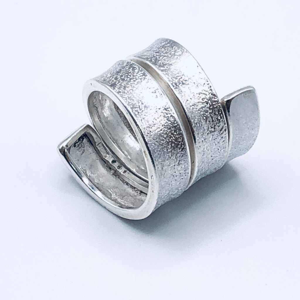 Anillo Ajustable Hecho a Mano | Plata Fina 950