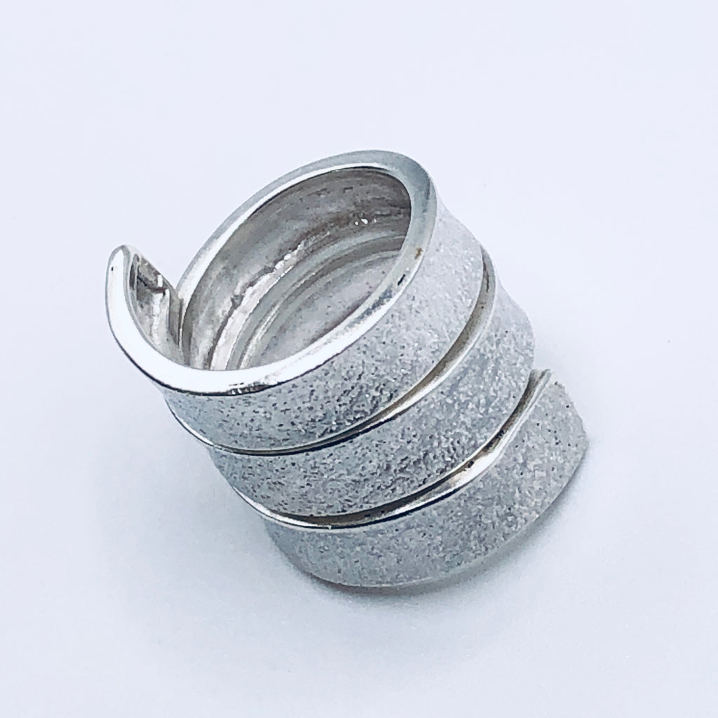 Anillo Ajustable Hecho a Mano | Plata Fina 950