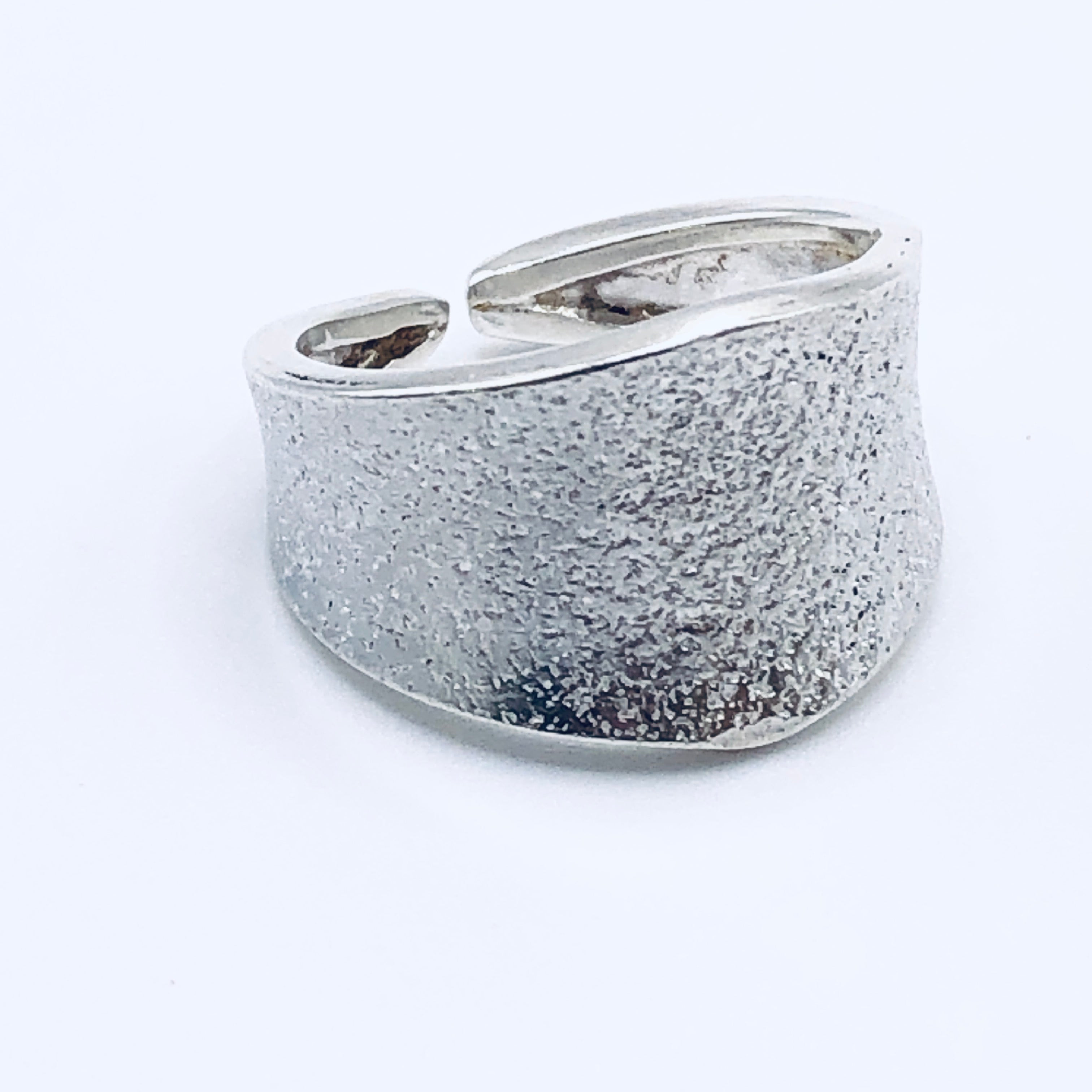 Handmade Texture Ring | 950 Sterling Silver